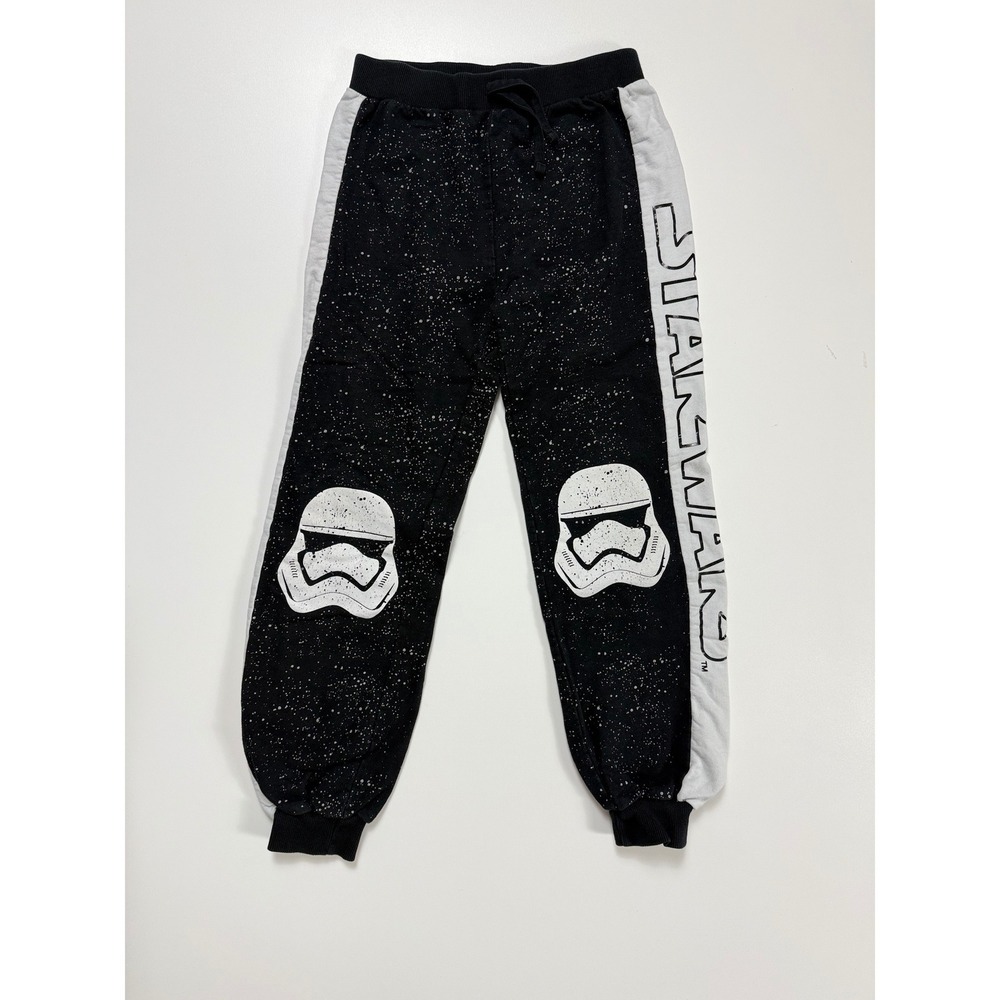 Star‎ Wars Kids Stormtrooper Galaxy Splatter Jogger Sweatpants Black Size 9-10Y